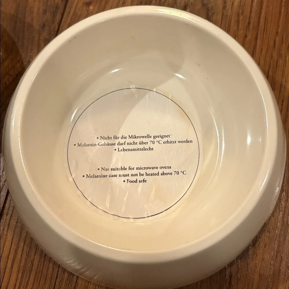 Hunter Cream and Stainless Steel Pet Bowls